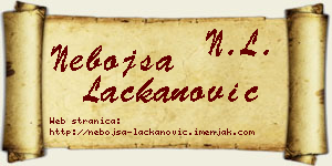 Nebojša Lackanović vizit kartica